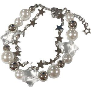 Durable Alloy Beaded Friendship Bracelet with Adjustable Length - Birthday Gift